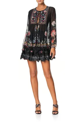 SHORT SHIRRED SKIRT HEUTE PROVINCIAL
