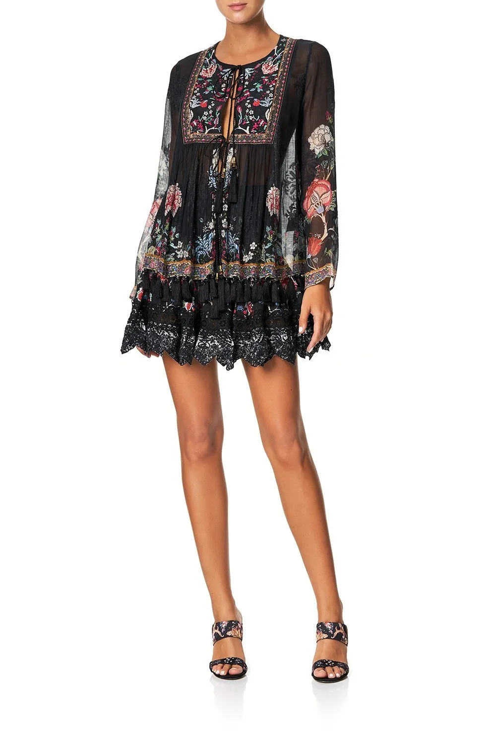 SHORT SHIRRED SKIRT HEUTE PROVINCIAL