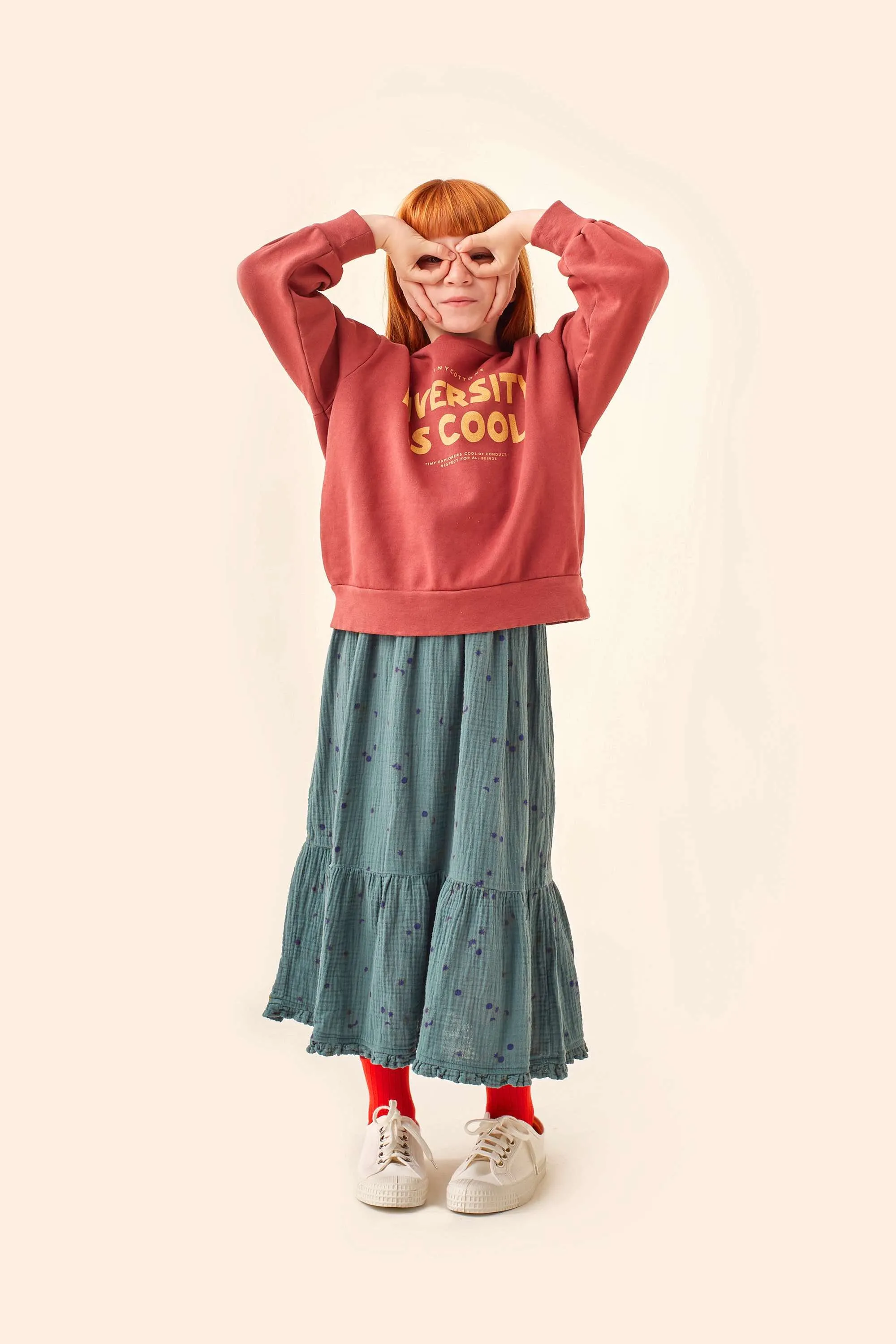 Sky Long Skirt
