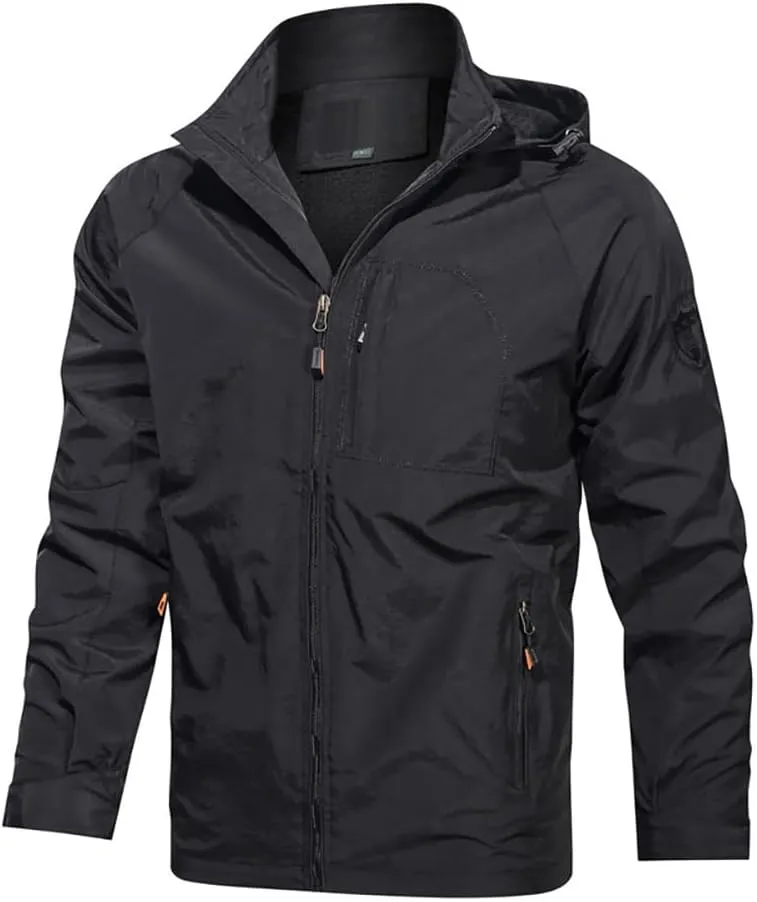 Soft Shell Clothes Tactical Windbreaker Waterproof Jacket Men Casual Mountain Hooded Coat Outerwear Lightweight Jackets