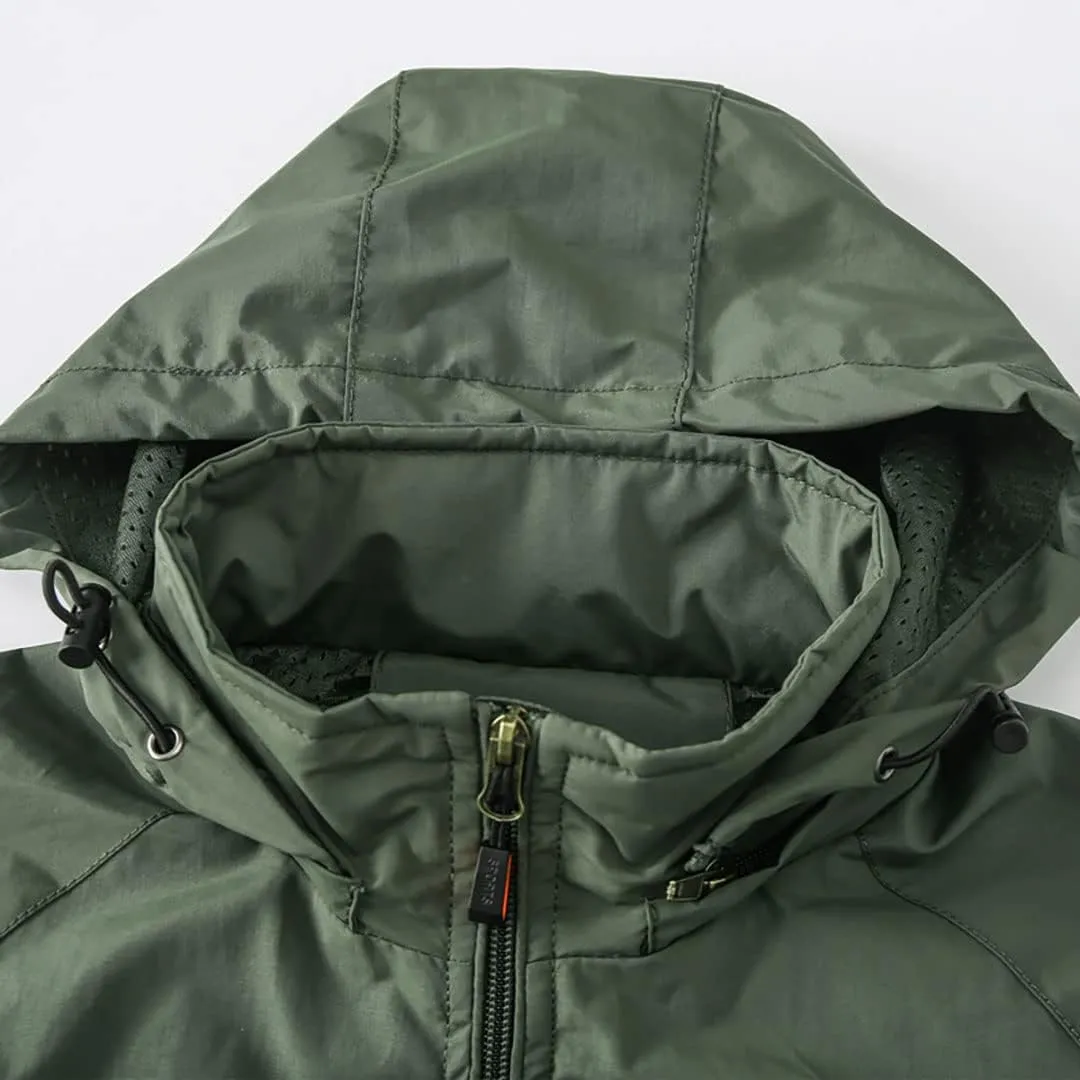 Soft Shell Clothes Tactical Windbreaker Waterproof Jacket Men Casual Mountain Hooded Coat Outerwear Lightweight Jackets