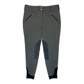 TuffRider 'Yeti' Soft Shell Winter Breeches in Grey - Women's 32