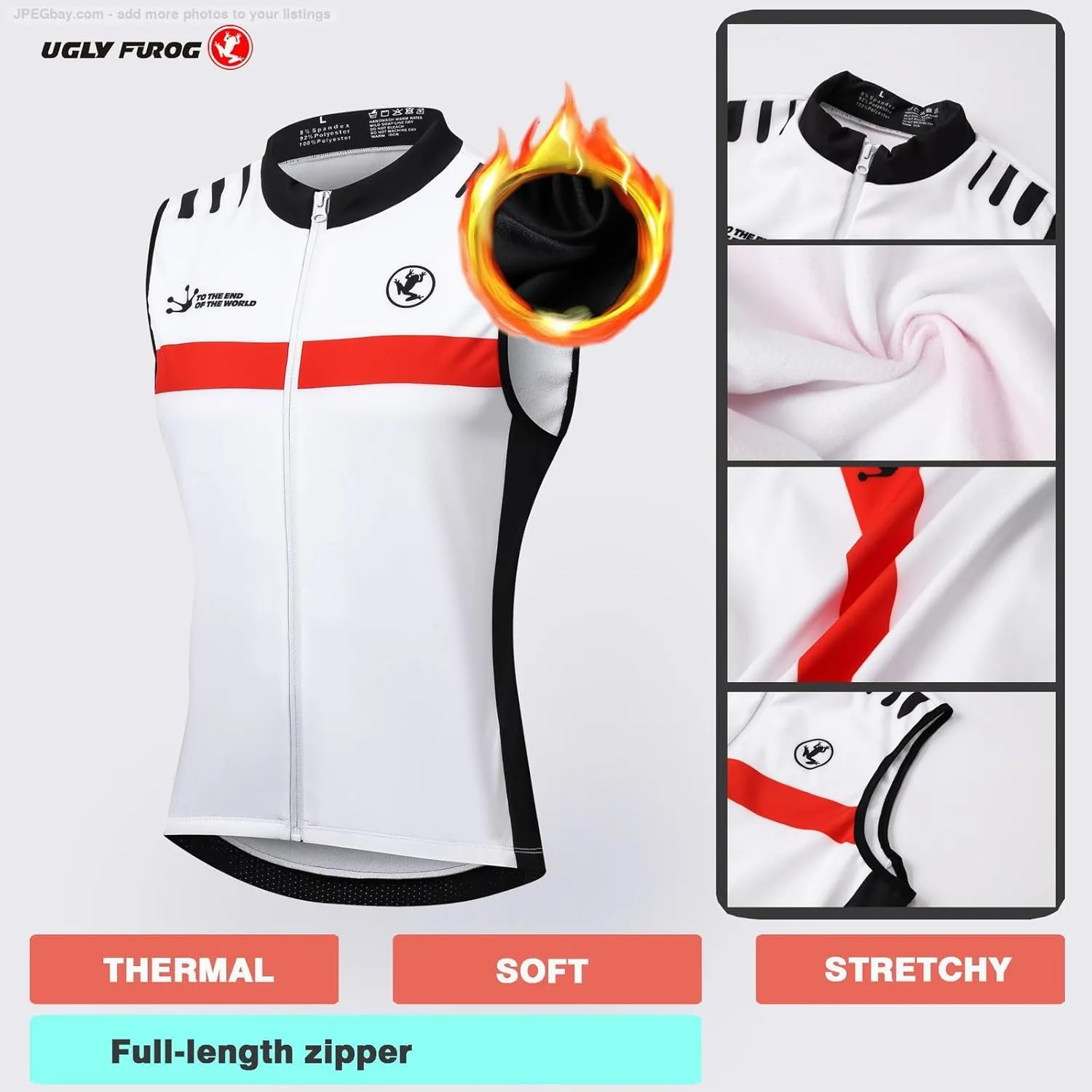 UGLY FROG Cycling Bike Jackets for Men Winter Thermal Running Jacket Windproof Breathable Reflective