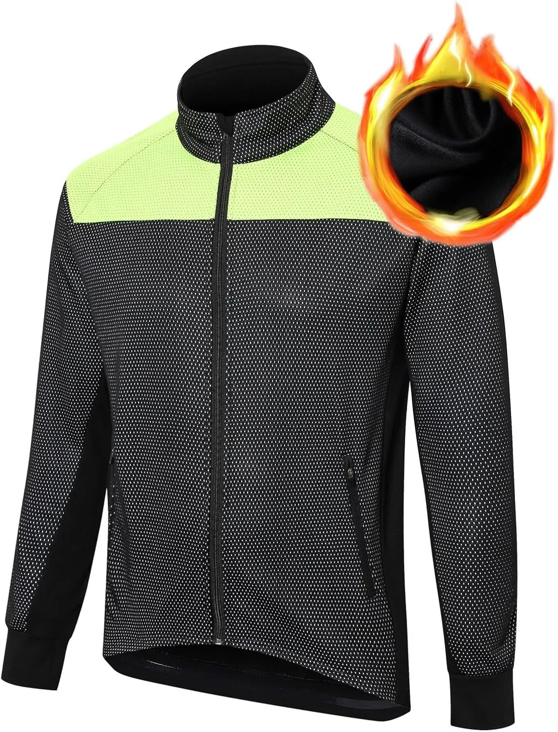 UGLY FROG Cycling Bike Jackets for Men Winter Thermal Running Jacket Windproof Breathable Reflective