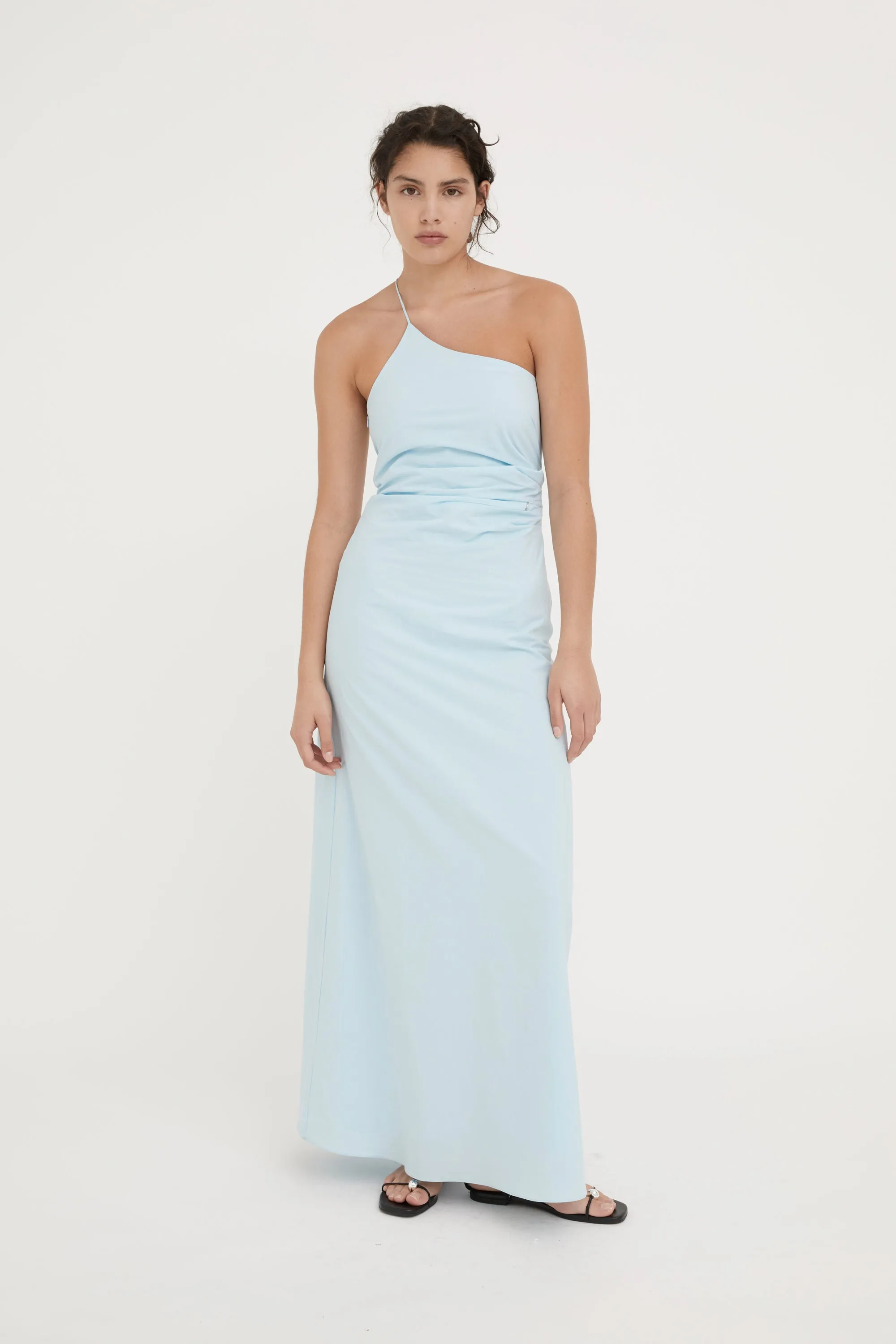 VERA COTTON SUNDRESS- ICE BLUE