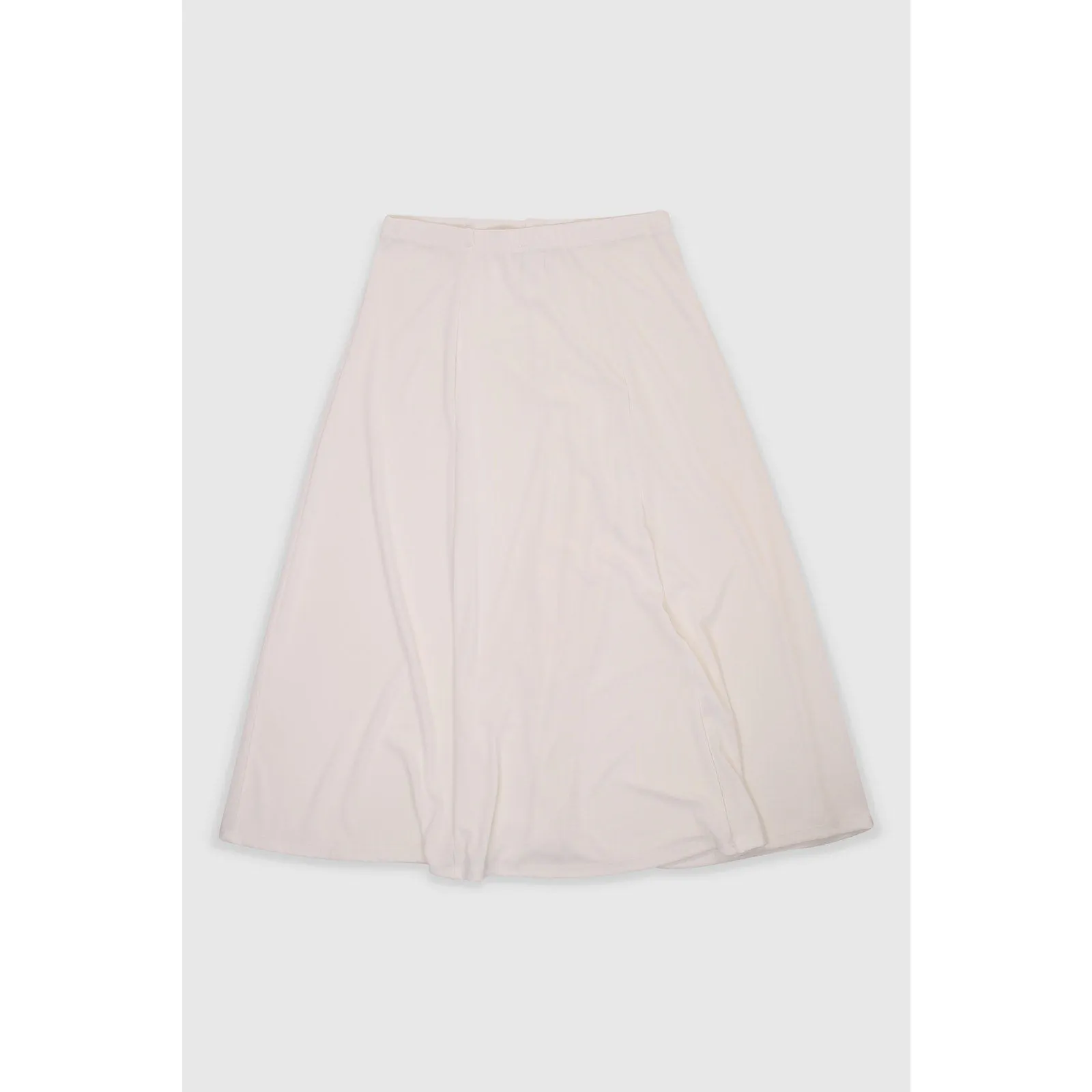 Vintage 90s White Flared Skirt