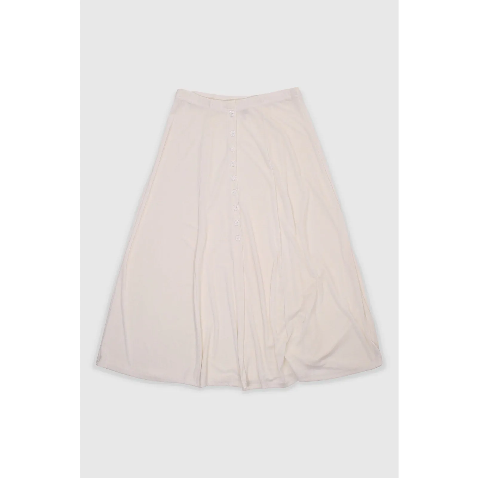 Vintage 90s White Flared Skirt
