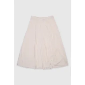 Vintage 90s White Flared Skirt