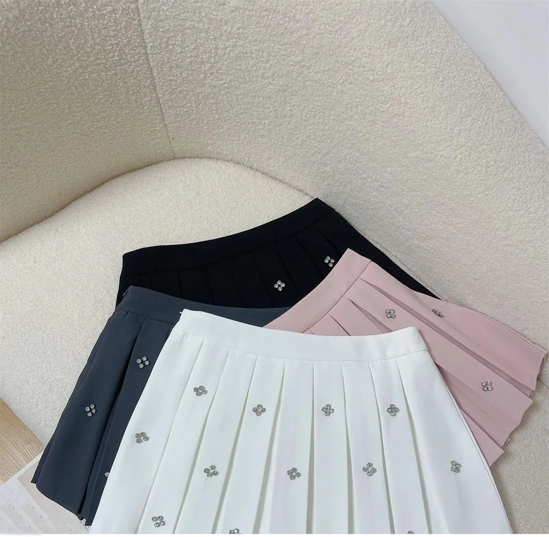 Women Vintage Mini Skirt Harajuku Streetwear Elastic Waist Stretch Pencil Skirt