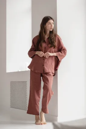 Women's Linen Soft Pajama — Oxide