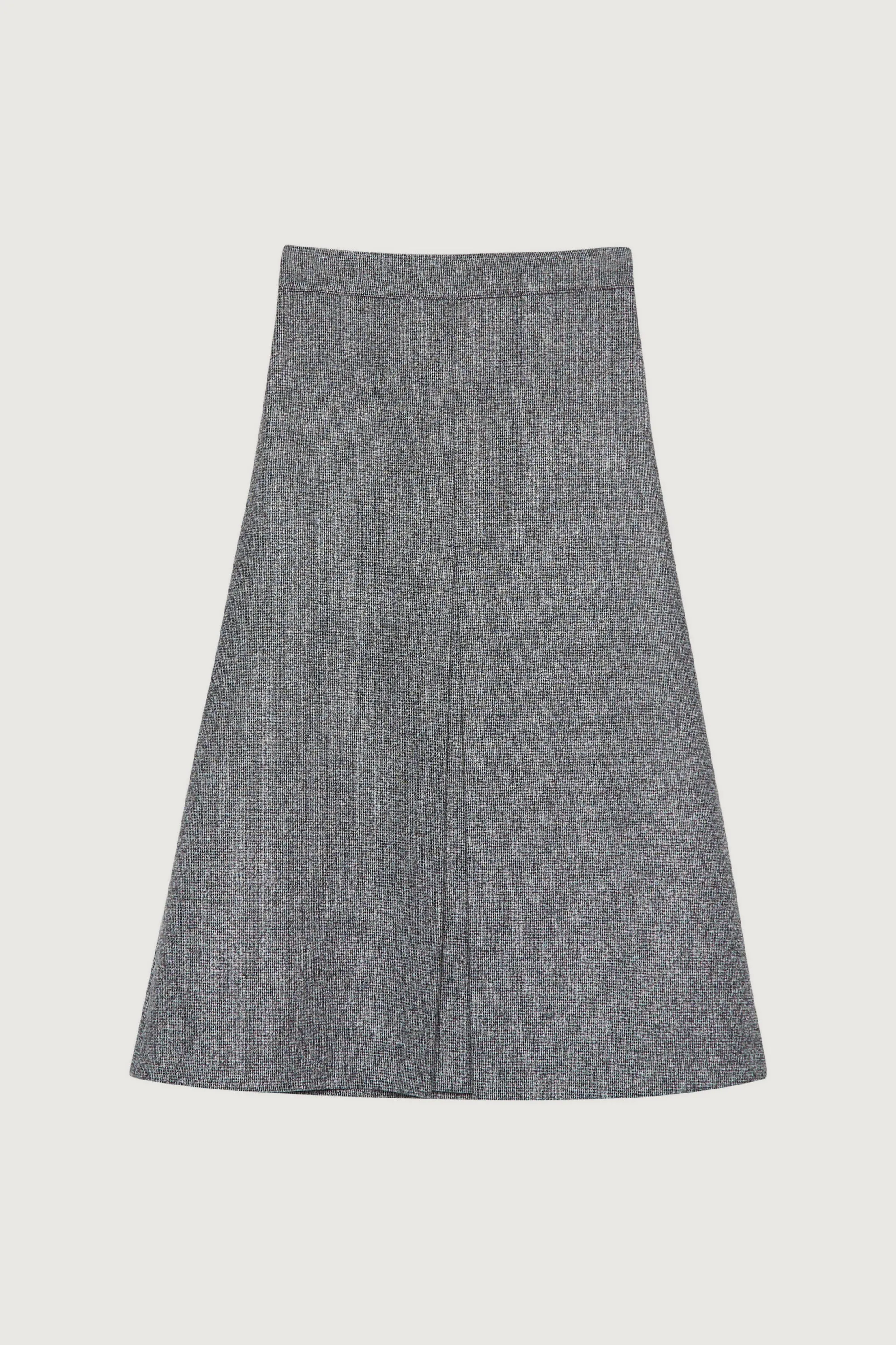 WOOL BLEND MIDI SKIRT